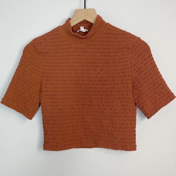 A.L.C. Dana Smocked Top in Deep Amber - Picture 6 of 11